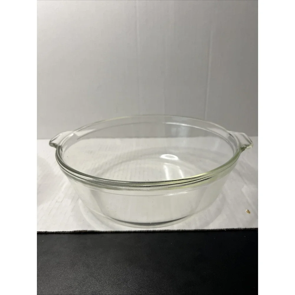 Vintage Pyrex  #024-625-B Clear Glass Casserole Dish